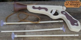 pistola de madera pirata