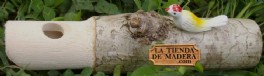 silbato de cuco realizado en madera