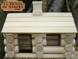 En la tienda de madera .com puedes comprar este original juego de piezas de madera para que los niños jueguen a hacer casitas