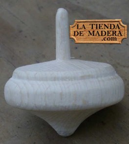 la peonza es un juguete tradicional de madera