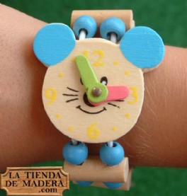 pulsera de madera para niños